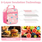Kids Lunch box Insulated Soft Bag Mini Cooler Back to School Thermal Meal Tote Kit for Girls
