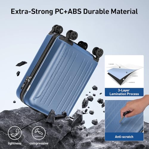 Luggage Sets 2 Piece Hardshell Suitcase with TSA Lock (2 Count)