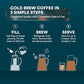 Airtight Cold Brew Coffee Maker with Tea Infuser & Spout 1.5L