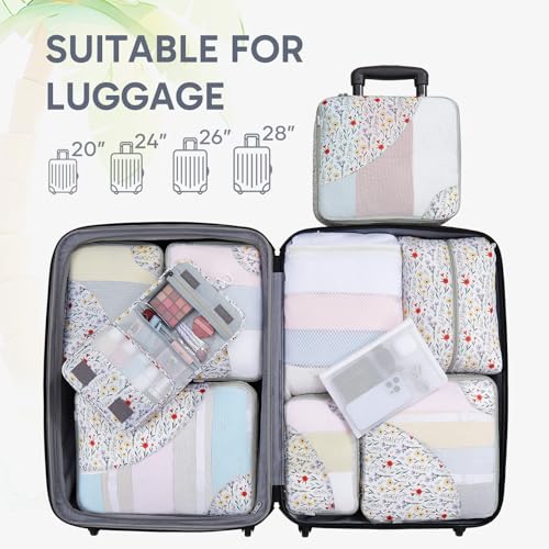 10 Set Packing Cubes for Travel (10 Count)