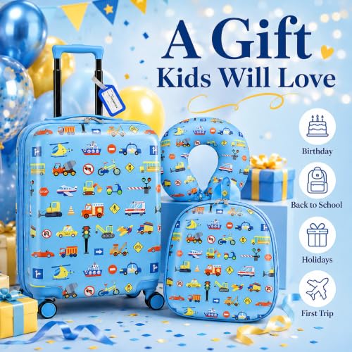 4 Pcs Kids Luggage Set (4 Count)