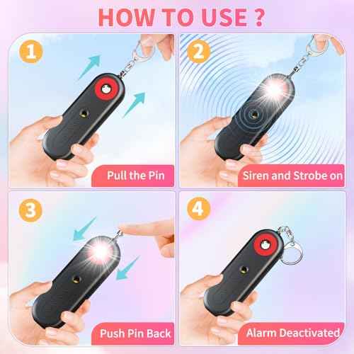 Rechargeable Personal Safety Alarm for Women