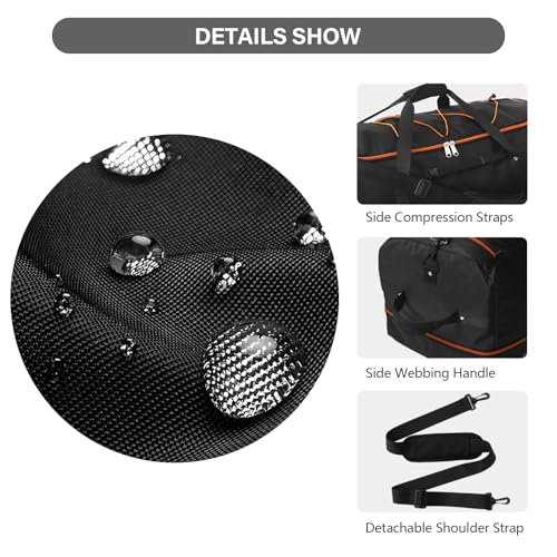 Wheeled Collapsible Duffel Bag 110L