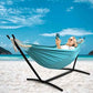 Double Hammock with Stand Included 450lb Capacity Steel Stand