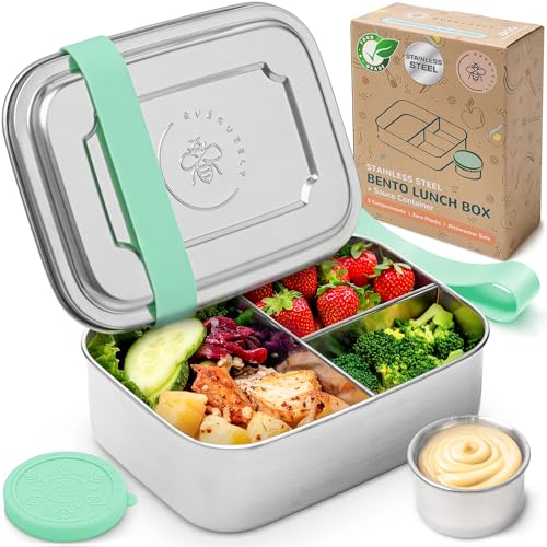 Stainless Steel Bento Box + Condiment Container