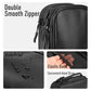 PU Leather Cable Organizer Double Layer Travel Pouch