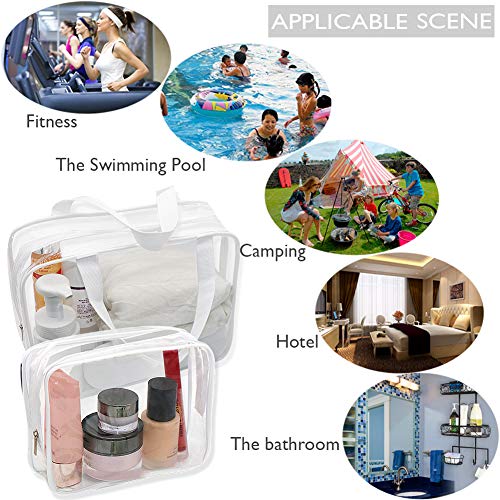 6 Packs Clear Makeup Bags