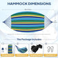 Cotton Camping Hammock Portable with Tree Straps Holds 660lbs
