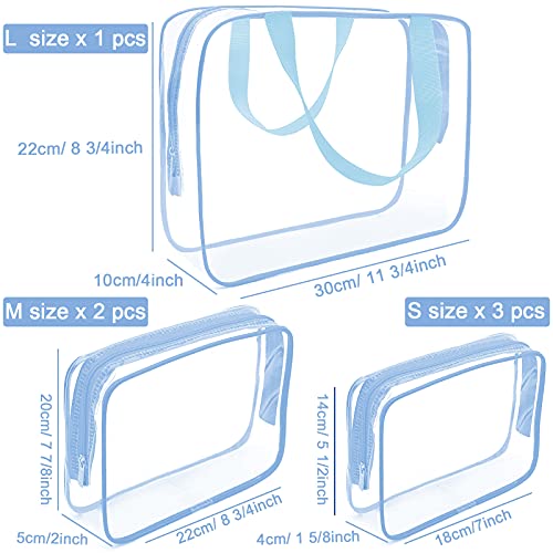 Clear Makeup Bags (6 Count)