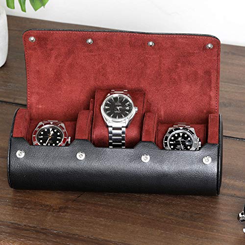 Watch Roll Travel Case for 3 Watches
