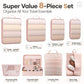 8 Set Compression Packing Cubes for Travel Essentials (8 Count)