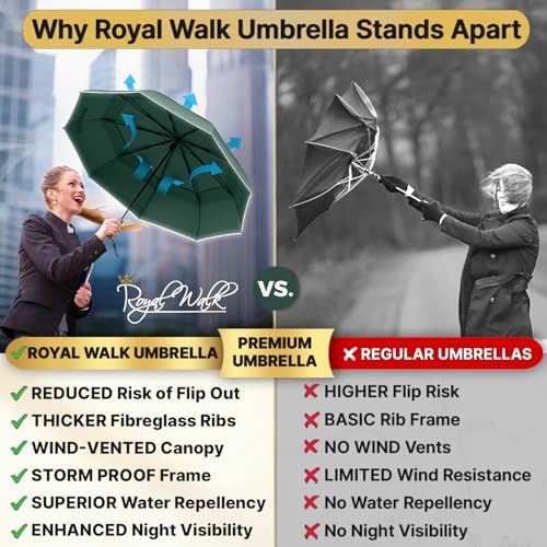 Compact Travel Umbrella for Rain