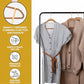 50 Pack New Premium Quality Velvet Hangers Ultra Thin Non Slip Adult Felt Space Saving Hangers for Closet Heavy Duty Coat Pants Jackets Dress Hangers 360° Swivel Hook Hold Upto 10 lbs Bronze (50 Count)