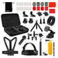 Action Camera Accessory Kit for GoPro Hero Black Silver 13 12 11 10 9 8 7 6 5 4 Session Max Akaso Xiaomi Accessories Tripod Head Chest Bike Mount Carrying Case