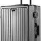Carry On Luggage 22x14x9 Airline Approved Aluminum Frame, 20 Inch Hard Shell Carry On Luggage, Suitcase Carry-on Zipperless Luggage, TSA Approved (Grey)