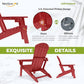 Folding Adirondack Chairs Set of 2 (2 Count)