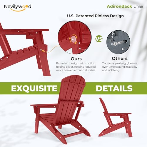 Folding Adirondack Chairs Set of 4 (4 Count)