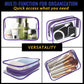 16 Pieces Clear Makeup Bag PVC Zippered Clear Toiletry Carry Pouch Portable Cosmetics Bag Waterproof Makeup Bag Vinyl Plastic Organizer Case for Travel Vacation Bathroom (16 Count)