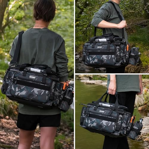 Fishing Tackle Bag with 4PCS 3600 Tackle Boxes