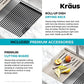 Metallic White 32 in Undermount Granite Kitchen Sink KGUW1