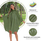Rain Poncho for Adults with Zipper