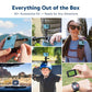 EK7000 4K30FPS 20MP WiFi Action Camera with EIS Ultra HD 131FT Waterproof Underwater Camera Remote Control 4X Zoom Support External Microphone Blue