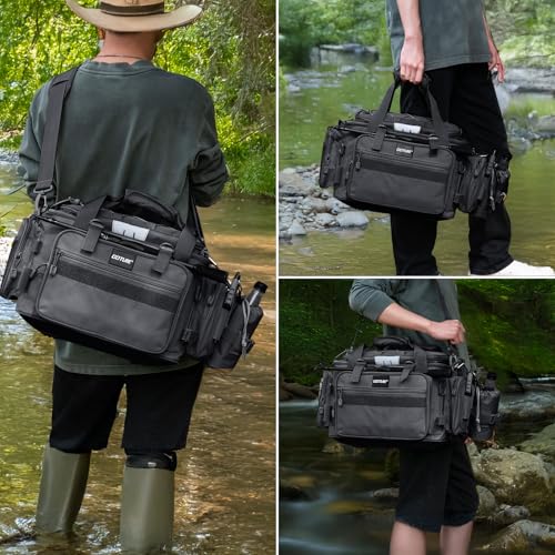 Fishing Tackle Bag with 2PCS 3600 Tackle Boxes