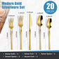20 Piece Gold Silverware Set for 4 (20 Count)