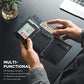 Pop up Card Wallet Minimalist Cash Wallets RFID Blocking Leather Smart Credit Card Holder with ID window for Men