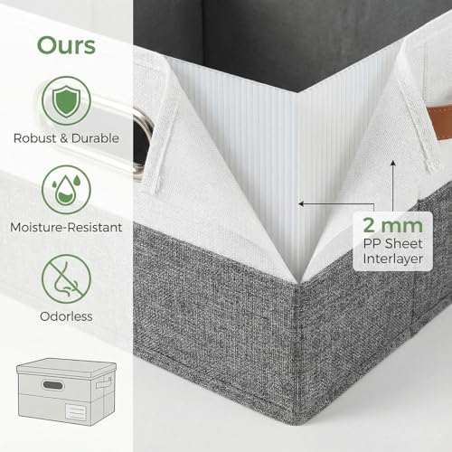 Storage Bins with Lids [3 (3 Count)