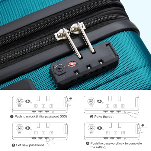 29 Inch Expandable Large Checked Luggage with 8 Spinner Wheels