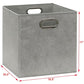 11 Inch Foldable Cube Storage Bins with Handles (24 Count)
