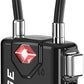 TSA Approved Cable Luggage Locks, Re-settable Combination with Alloy Body, Black 1 Lock.