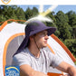 UPF 50+ Wide Brim Mens Sun Hat with Neck Flap Mesh Fishing Hat Wide Flap Summer Beach Bucket Hat for Men Women Navy Blue