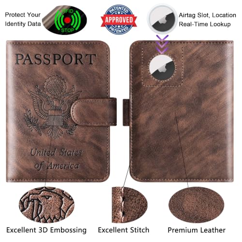 Airtag Passport Holder for Travel