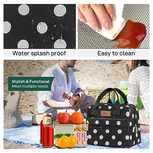 Insulated Lunch Bag for Women Men Lunch Box Cooler Lunch Tote for Work Picnic