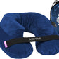 Cabeau Inflatable Travel Pillow – Air TNE – Adjustable, Lightweight, and Supportive for Sleeping on Airplanes, Trains, and Cars– Customized Fit and Compact Carrying Case (Royal Blue)