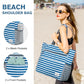 Beach Bag Waterproof Sandproof Large Capacity Foldable for Women