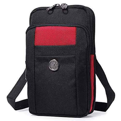 Senient Wolf Waterproof Nylon Multifunctional Phone Crossbody Bag