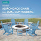 Outdoor Adirondack Chair Set of 6 with Cup Holders