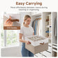 2-Pack 32-Pair Closet Shoe Storage Organizer, Brown and White (2 Count)