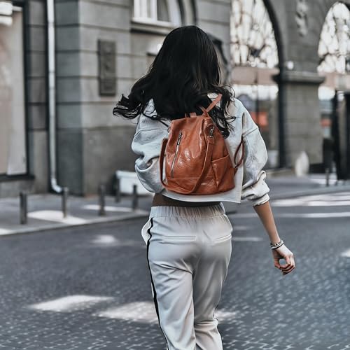 Small Women Backpack Purse PU Leather Anti