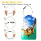 2 Pack Hawaiian Green Sea Turtle Luggage Tags for Suitcases (2 Count)