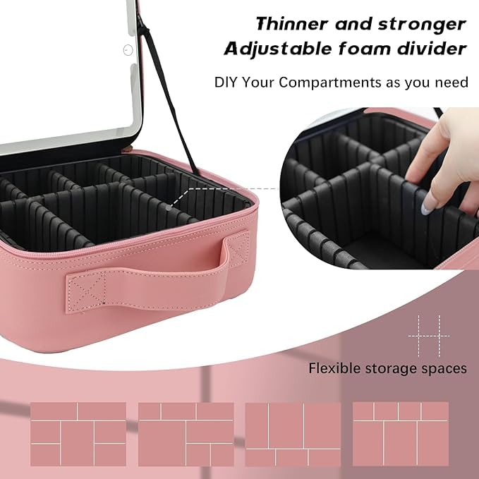 Makeup Bag with Led Mirror