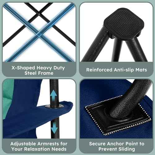 Oversized Heavy Duty Camping Chair for Adults