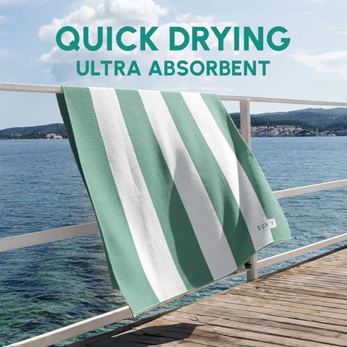 Waffle Microfiber Beach Towel