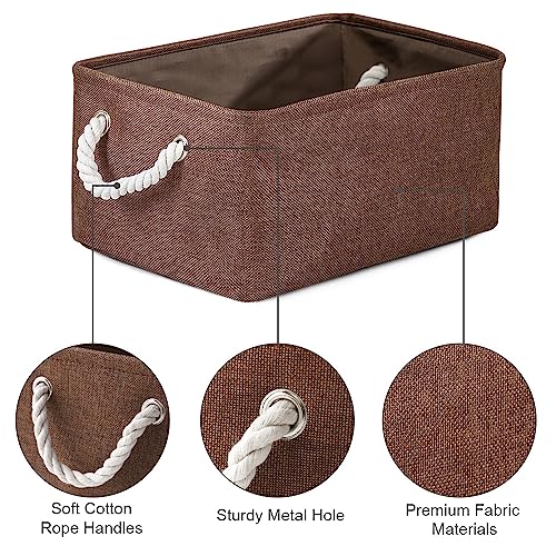 WarmHome Fabric Storage Bin Shelf Basket for Home (3 Count)