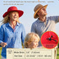 UPF50+ Sun Protection Hat Outdoor Bucket Hat for Fishing Hiking Gardening Safari Sailing Wide Brim Mesh Sun Hat for Men Women Beach Hat Red