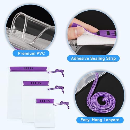 5 Pack Clear Waterproof Dry Bag Pouch (5 Count)