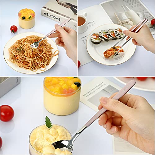 Travel Utensils with Case (4 Count)
